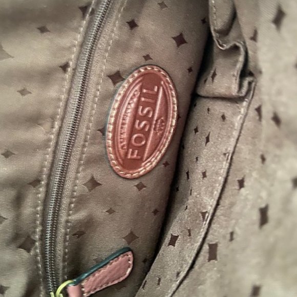 Fossil LEATHER crossbody bag - Picture 6 of 8